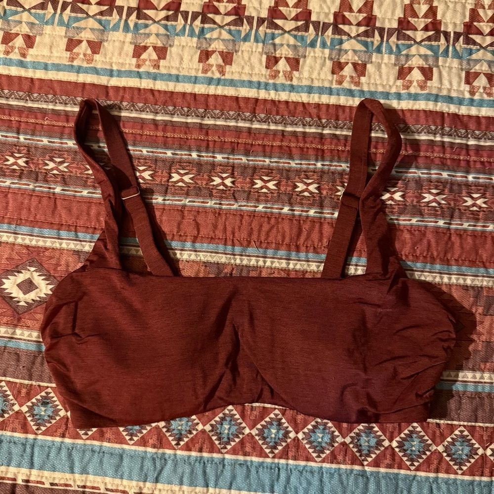 Athleta Rust Bikini Top 36b/c